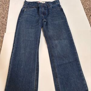 Levis 550 Jeans Youth 10 Husky Blue Denim Relaxed Fit Straight Leg 30/26